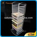 Multi-level acrylic CD holder for home decoration