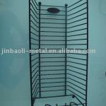 black floor standing dvd movie display rack-JBL-001