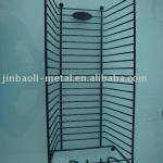 black floor standing dvd movie display rack