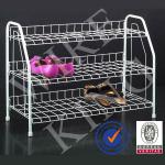 Adjustable 3-tier metal shoes rack