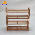 Winsome Wood Foldable 4-Tier Shoe Rack Natural All Beechwood