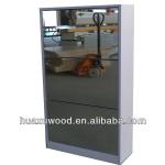 HXSC130809-S01 mordern MDF/PB Board shoe cabinet with mirror