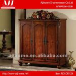 wooden furniture antique design 3-door shoe cabinet DK124