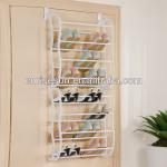 24-Pair Over-the-Door Shoe Rack, White/2-door shoe cabinet