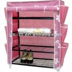 2014 Hot Sell Folding Plastic Shoe Rack with Cover (TH2703)