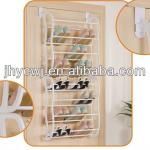 24-Pair Over-the-Door Shoe Rack, White/2-door shoe cabinet