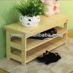 Pine wooden shoe rack with high quality-JMIFSR02
