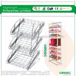 wire mesh slatwall shoe display shelf