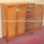 solid paulownia wood shoe cabinet-ST-0055