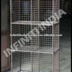 Vintage Metal Wire Bookcase-MVIND_494