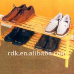 2 Tiers Wooden Shoe Rack for Shoe Storage