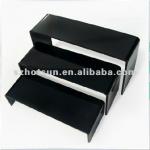 Custom black plexiglass shoes exhition stand