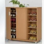 Home furniture practical wooden design shoe rack