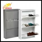 Fashion style orange color metal shoe cabinet use for home