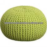 knitted pouf