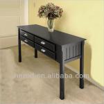 Solid wood console table with drawers