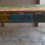 CONSOLE TABLE BOAT WOOD