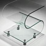 Z Shape glass end table-JM-C-011A