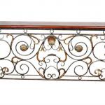 console with iron art-