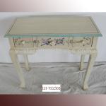 LH-VS2303 Vintage hand painted white console table with 3 drawers