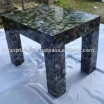 mother of pearl black coffe table