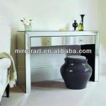 MR-401014 China made glass mirrored furniture console tables with drawer-MR-401014