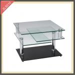 singapore iron clear plastic living room furniture glass side table-ZLS010