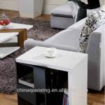 MDF modern rotating small size console side table-2381BW