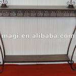 Vintage reclaimed wood console table