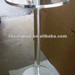 clear round acrylic table