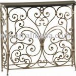 Scrolled Heart Console Table-Wini1119-9