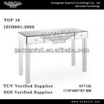 Unique mirror long console table with 3 drawers design silver color-KF-T120