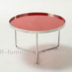 Attractive design living room modern metal coffee table (RX-STL-H-G)