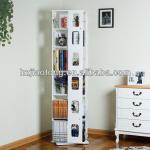 5-TIER Wooden Revolving Bookshelf