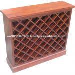 High Quality Solid Mahogany Wooden Wine Rack