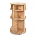 kids revolvable wooden bookcase