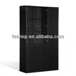 Tempered glass office book cabinet with PVC finished(K-09B)