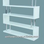 Elegant high gloss white E1 MDF bookshelf-AM-H002
