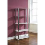 2013 Modern tempreted glass bookcases and shelves/5 Tier shelf unit