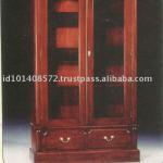 Victorian Bookcase 2 Door Mahogany Indoor Furniture.