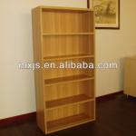 free-standing wooden multi-shelf bookcase