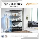 modern glass bookcase 764