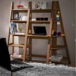 modern high living room ladder shelf bookcase set