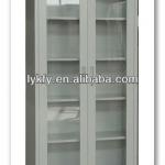 KFY-CB-03 White See Through Glass Door Decorative Bookcase