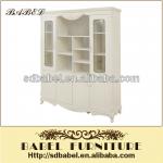 929 white French style 4-door bookcase