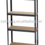 Free Standing Heavy Duty key-hole Rivet locked Metal Baked enamel finished Steel MDF Garage 4 Shelf Unit