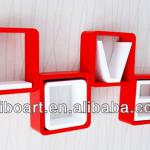 LOVE MDF Cube wall shelf for decoration