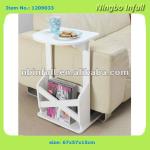 Sofa Side Table with Magazine Shelf-1209033