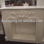 Hand Carved Wood Burning Fireplace cabinet /classical solid wood fireplace/home decoration fireplace