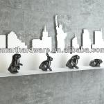 Amazing laser cut metal silhouette decorative wall stand